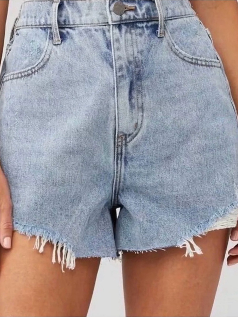 Show me Your Mumu Tucson Shorts Blue Wash